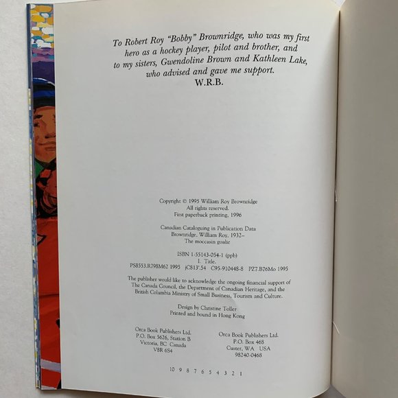 Vintage Kid's Hockey Books: The Hockey Sweater ('79) & The Moccasin Goalie ('96) - Picture 13 of 13